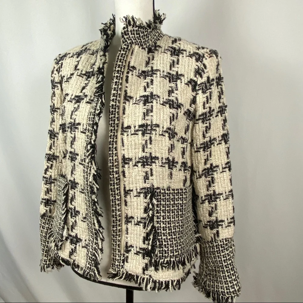 Harve Benard Vintage Black & White Blazer Jacket - Picture 7 of 16